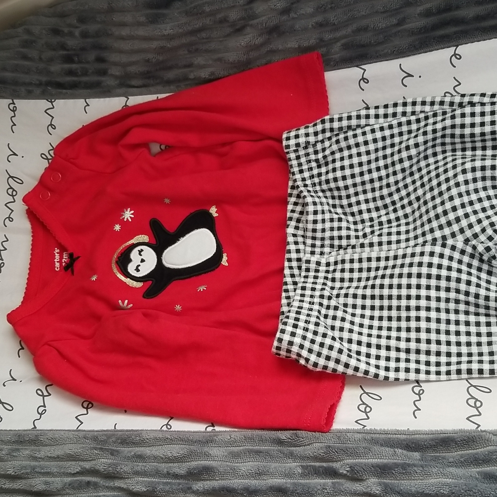 Carters 2-Piece Penguin Bodysuit Pant Set